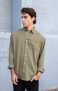 Newton Shirt Long Sleeve Olive